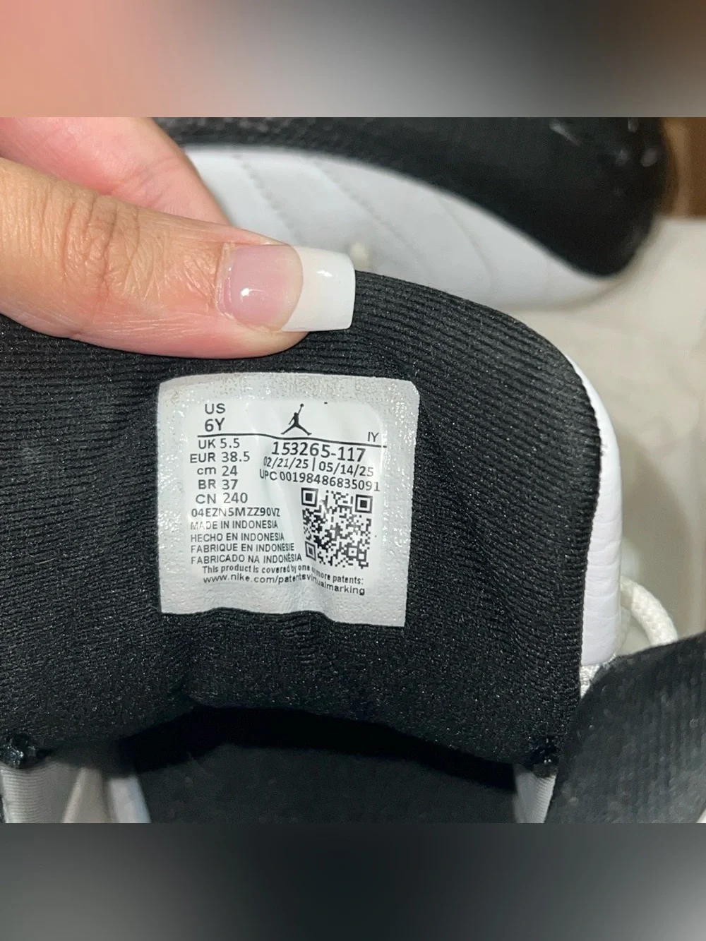 Jordan Retro High-Top Sneakers in White, Black and Gold